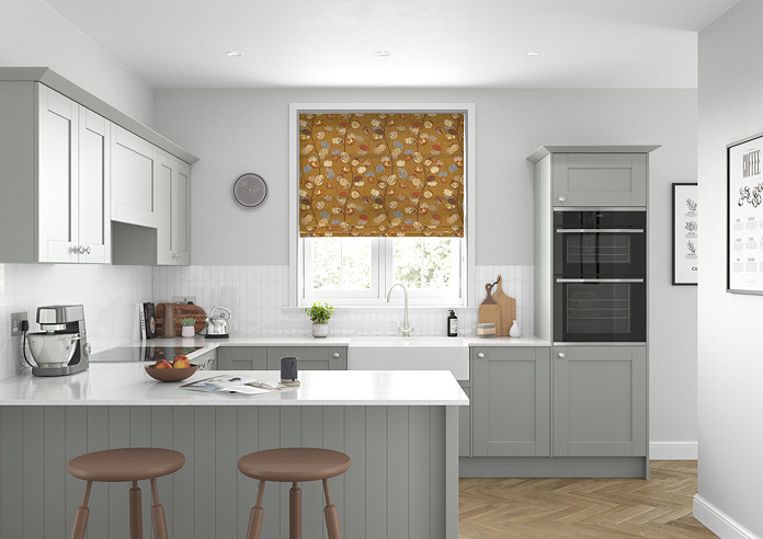 Honesty, Ochre - Roman Blind - Image 5